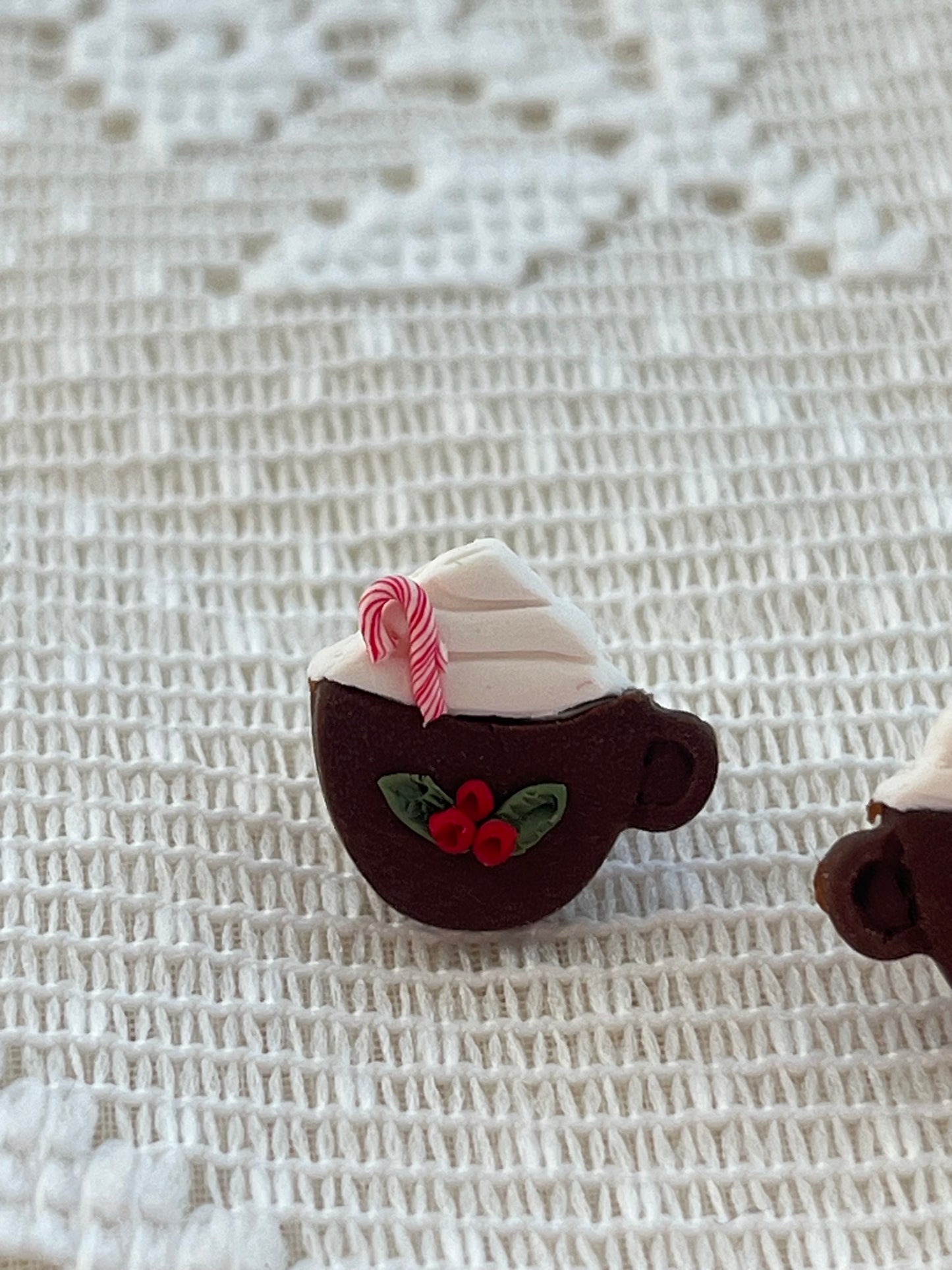 hot chocolate stud earrings