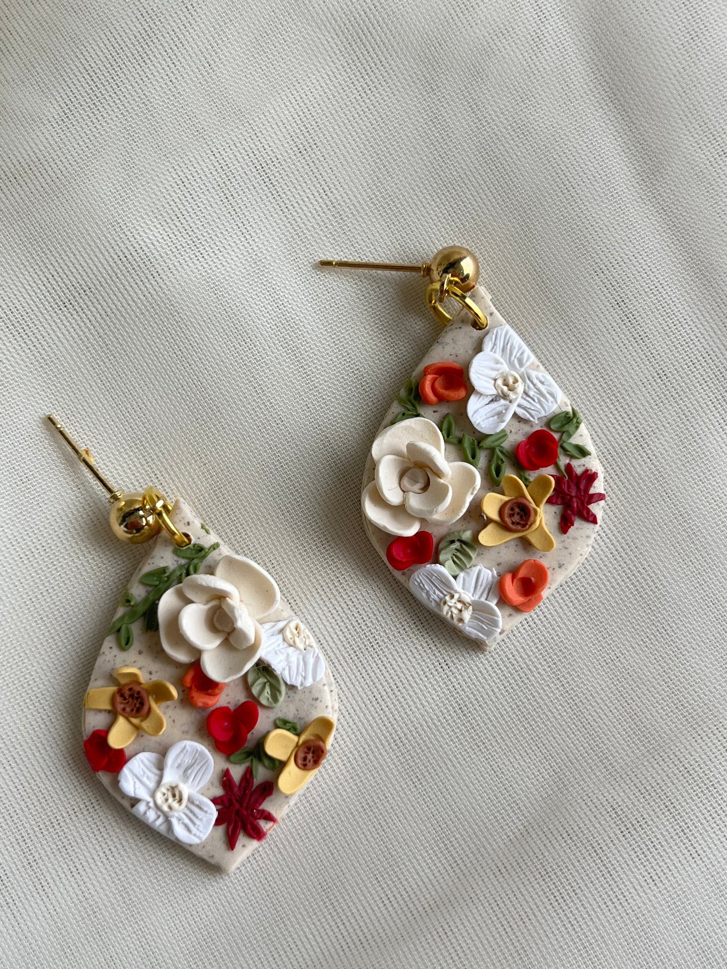 fall floral earrings