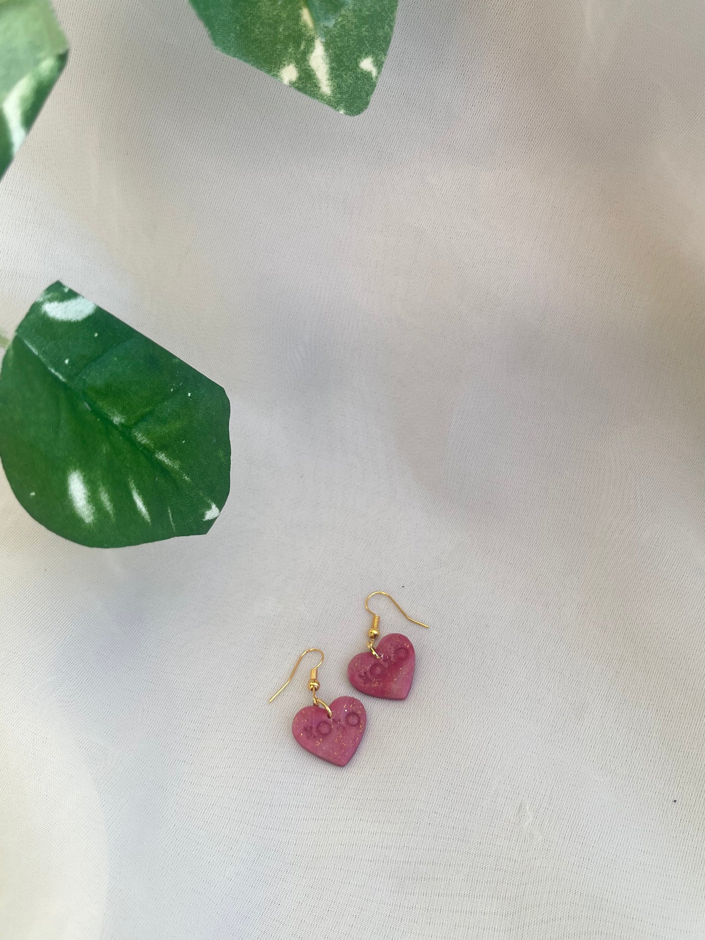 xoxo heart earrings
