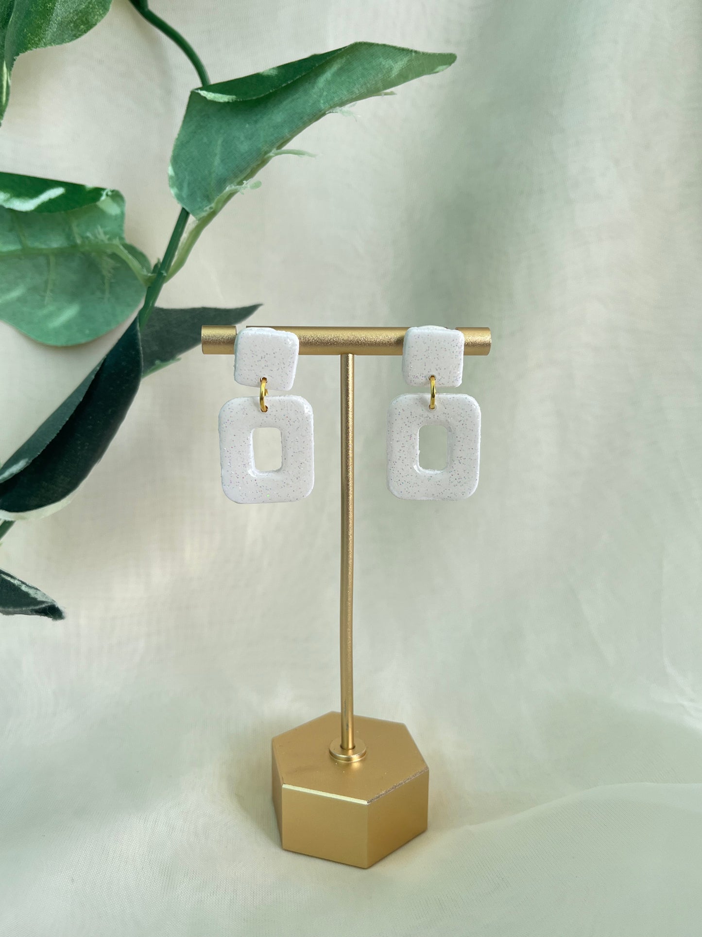 Glittery earrings