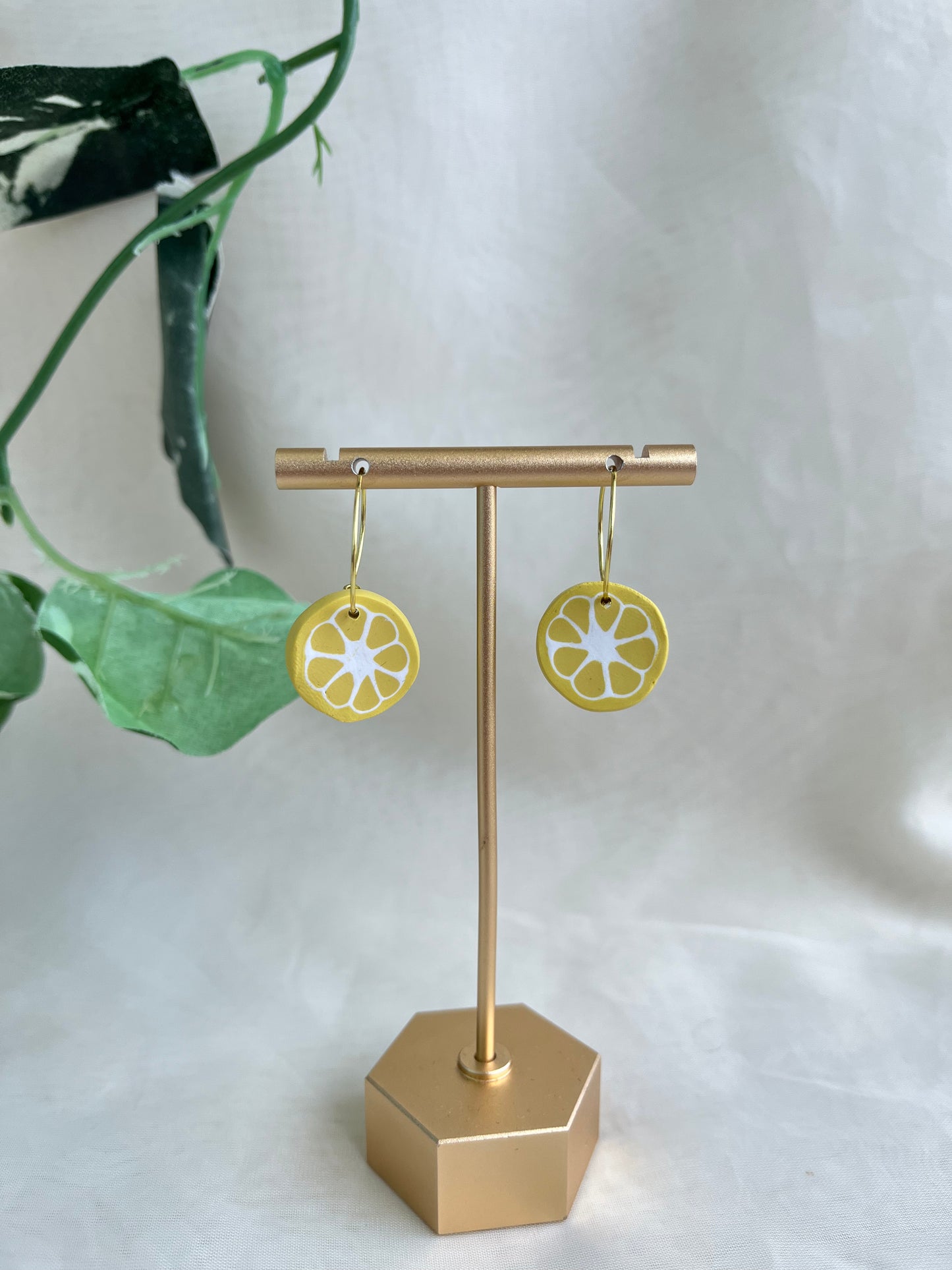 lemon slice earrings