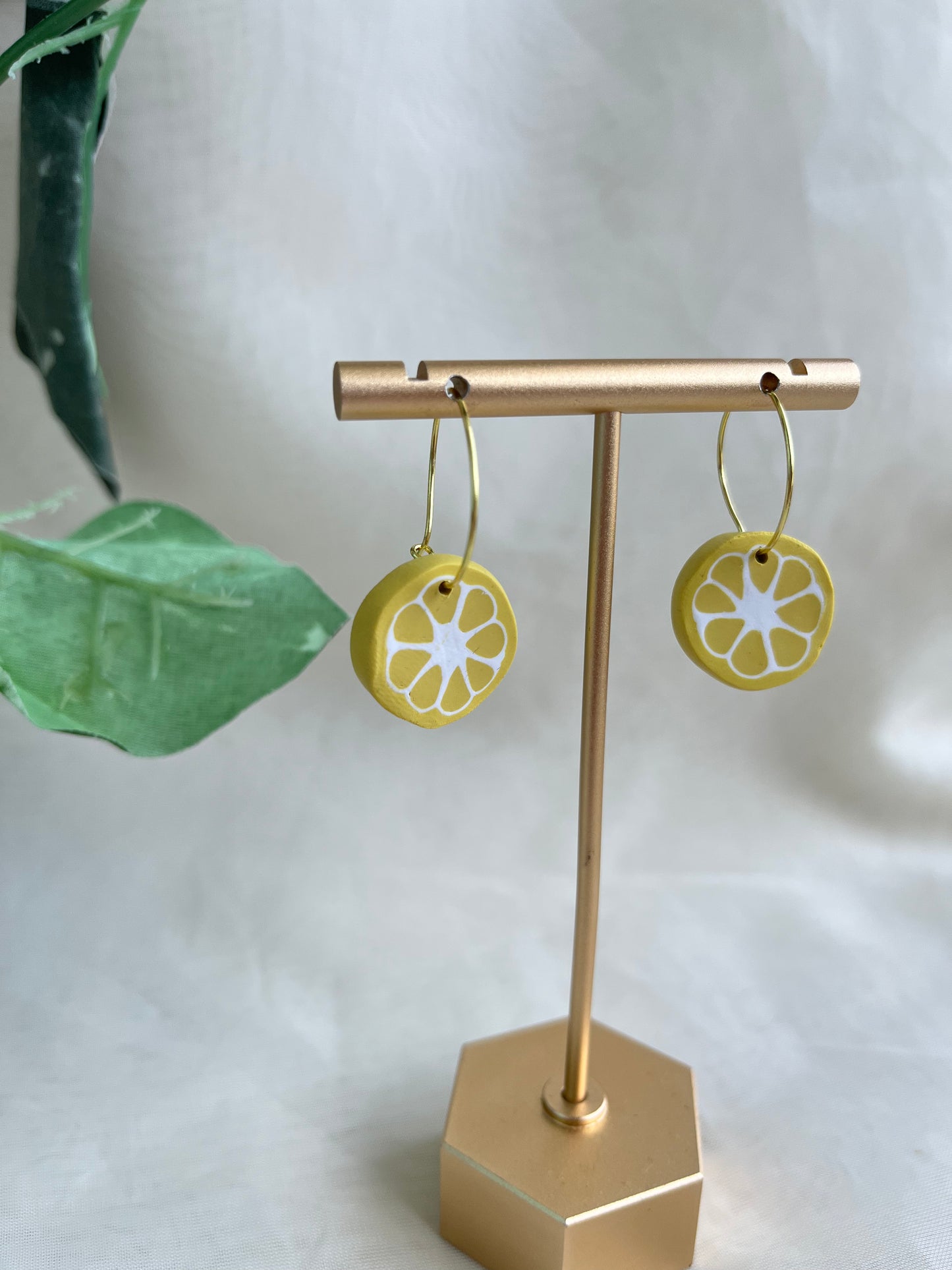 lemon slice earrings