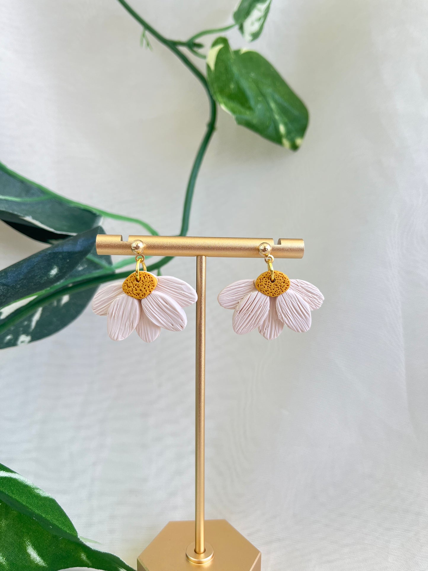 daisy clay earrings