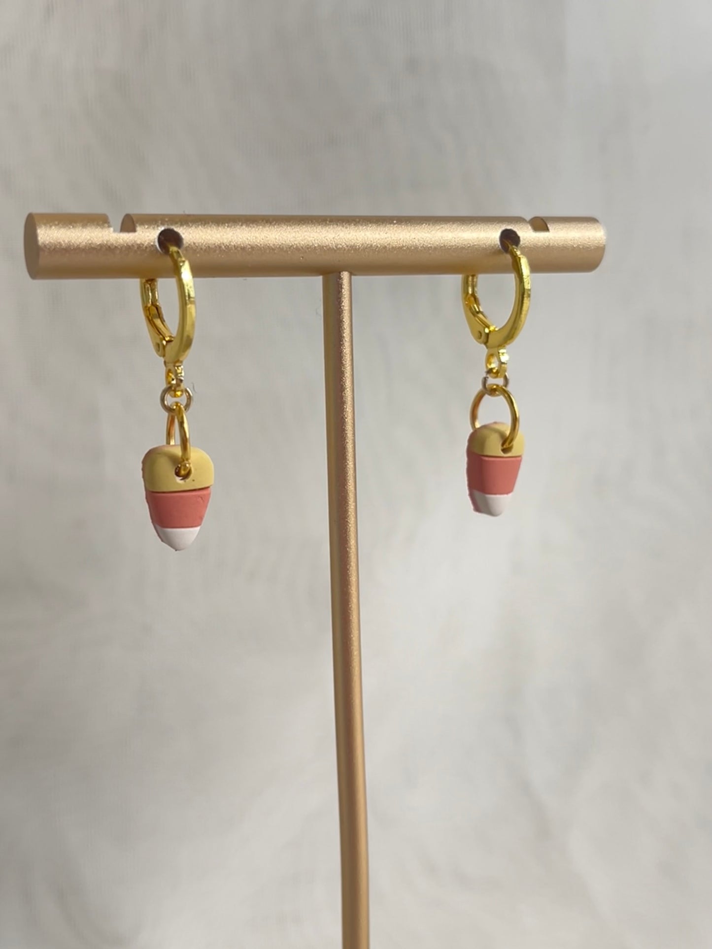 candy corn earrings