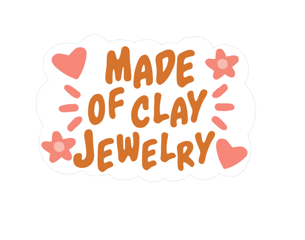 made of clay jewelry