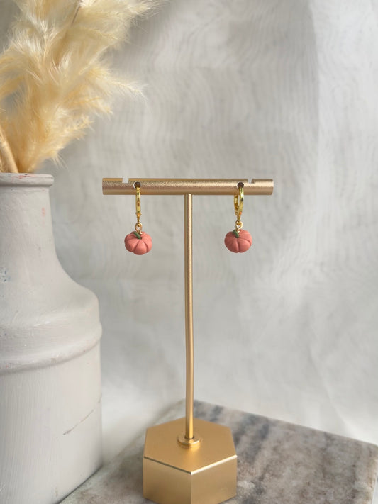 mini pumpkin earrings