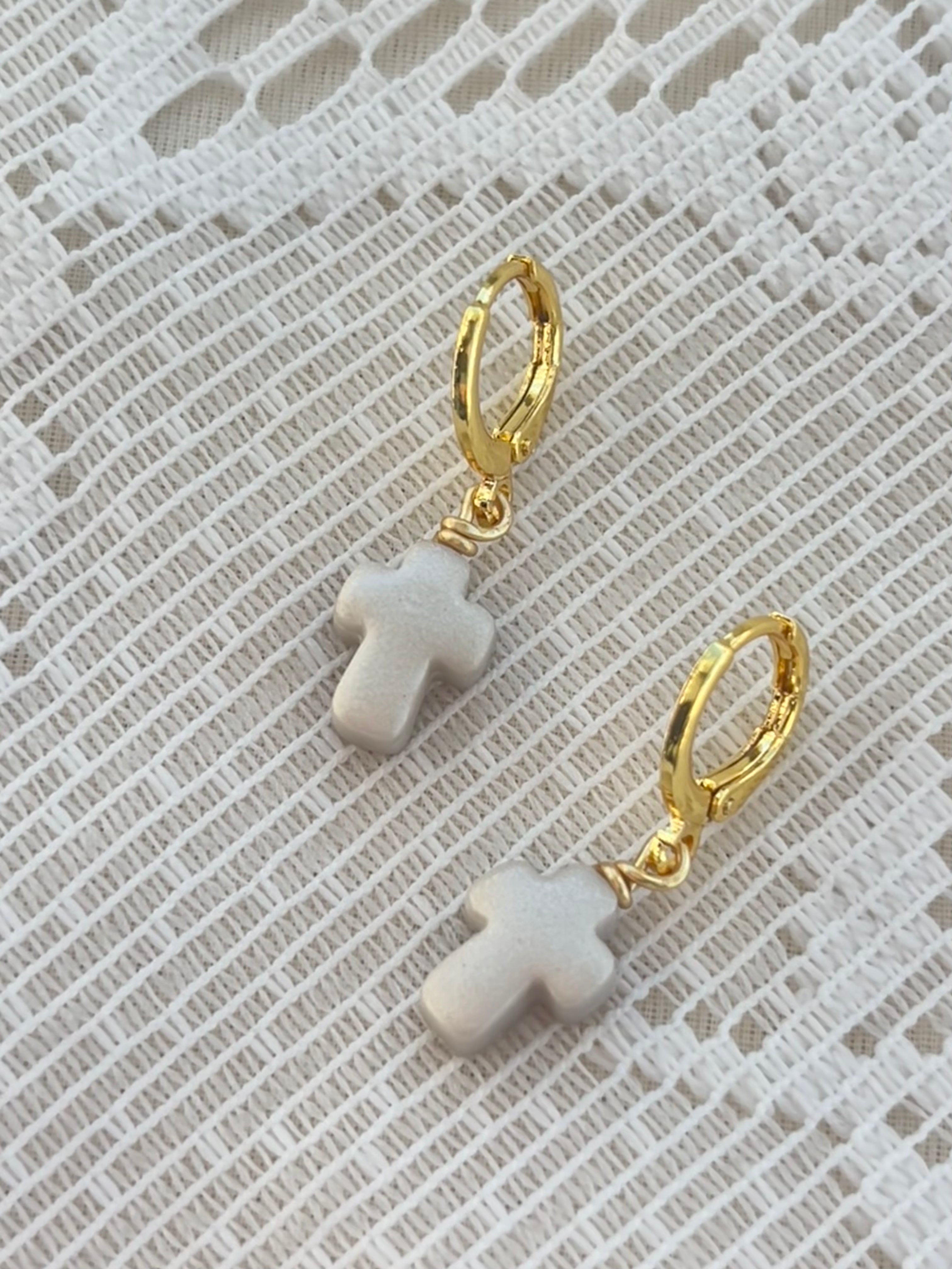 Cross earrings