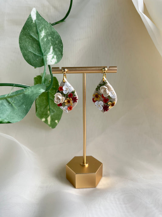 fall floral earrings