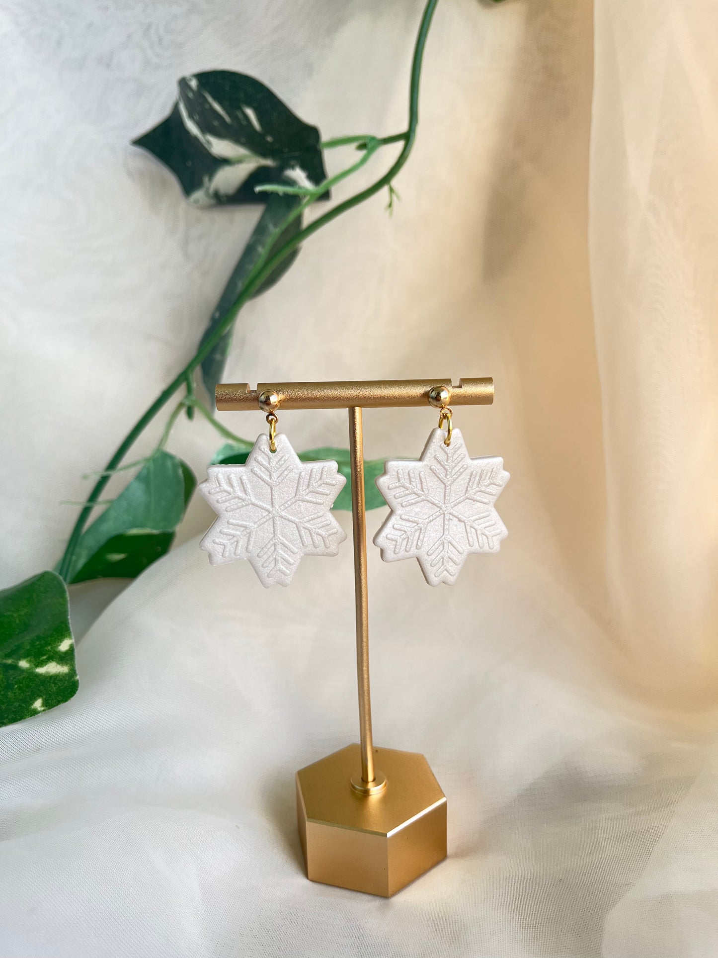 snowflake earrings