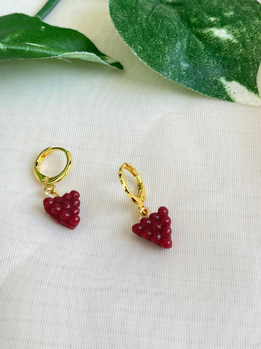 Grape earrings